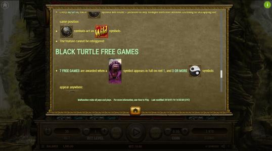 Four Divine Beasts Slot Machine Free Game Screen