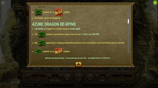 Four Divine Beasts Slot Machine Wild Symbol Screen