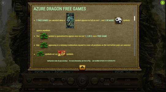 Four Divine Beasts Slot Machine Free Game Screen