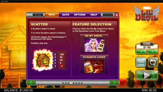 Lil Devil Slot Machine Scatter Symbols Screen