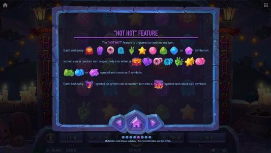 Hot Hot Halloween Slot Machine Hot Hot Feature Screen