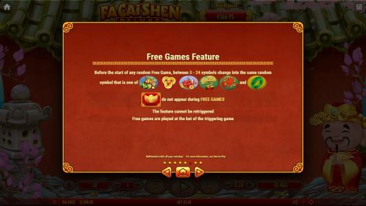 Fa Cai Shen Deluxe Slot Machine Free Game Screen