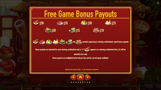 Hey Sushi Slot Machine Free Game Screen