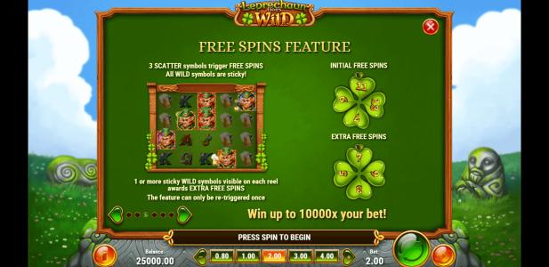 Leprechaun Goes Wild Slot Machine Free Spins Bonus Screen