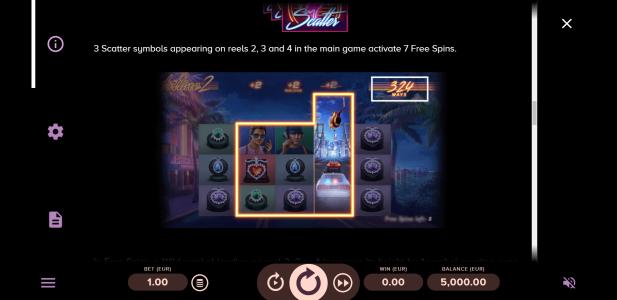 Slot Machine Scatter Awards Screen