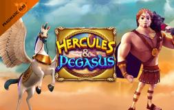 Hercules and Pegasus slot logo