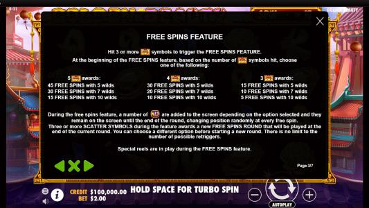 Golden Beauty Slot Machine Free Spins Bonus Screen