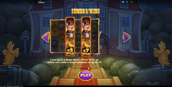 Piggy Riches Megaways Slot Machine - Wild Symbol Screen