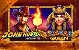 John Hunter Tomb of the Scarab Queen slot logo