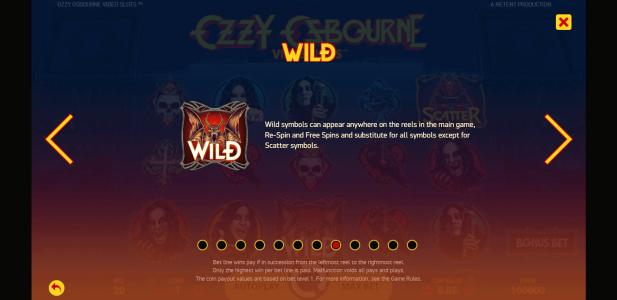 Ozzy Osbourne Slot Machine - Wild Symbol Screen