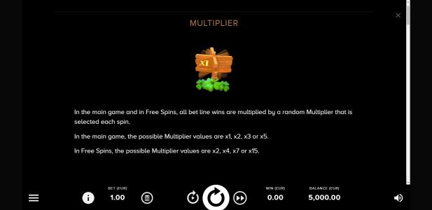 Irish Pot Luck Slot Machine Free Spins Bonus Screen