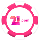 21.com Casino Bonus Chip logo