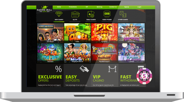 raging bull casino games