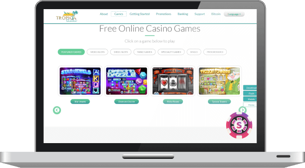 tropica casino games
