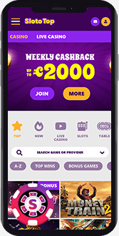 Slototop Casino mobile