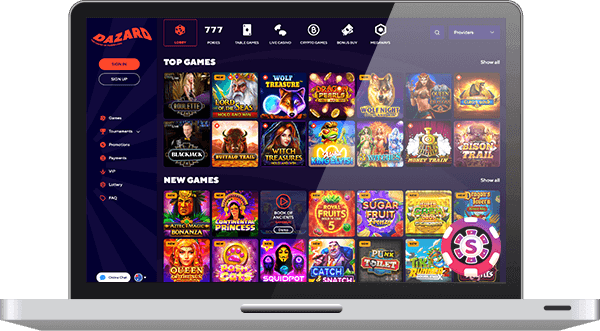 Dazard Casino games
