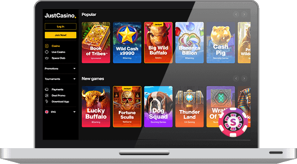 JustCasino games