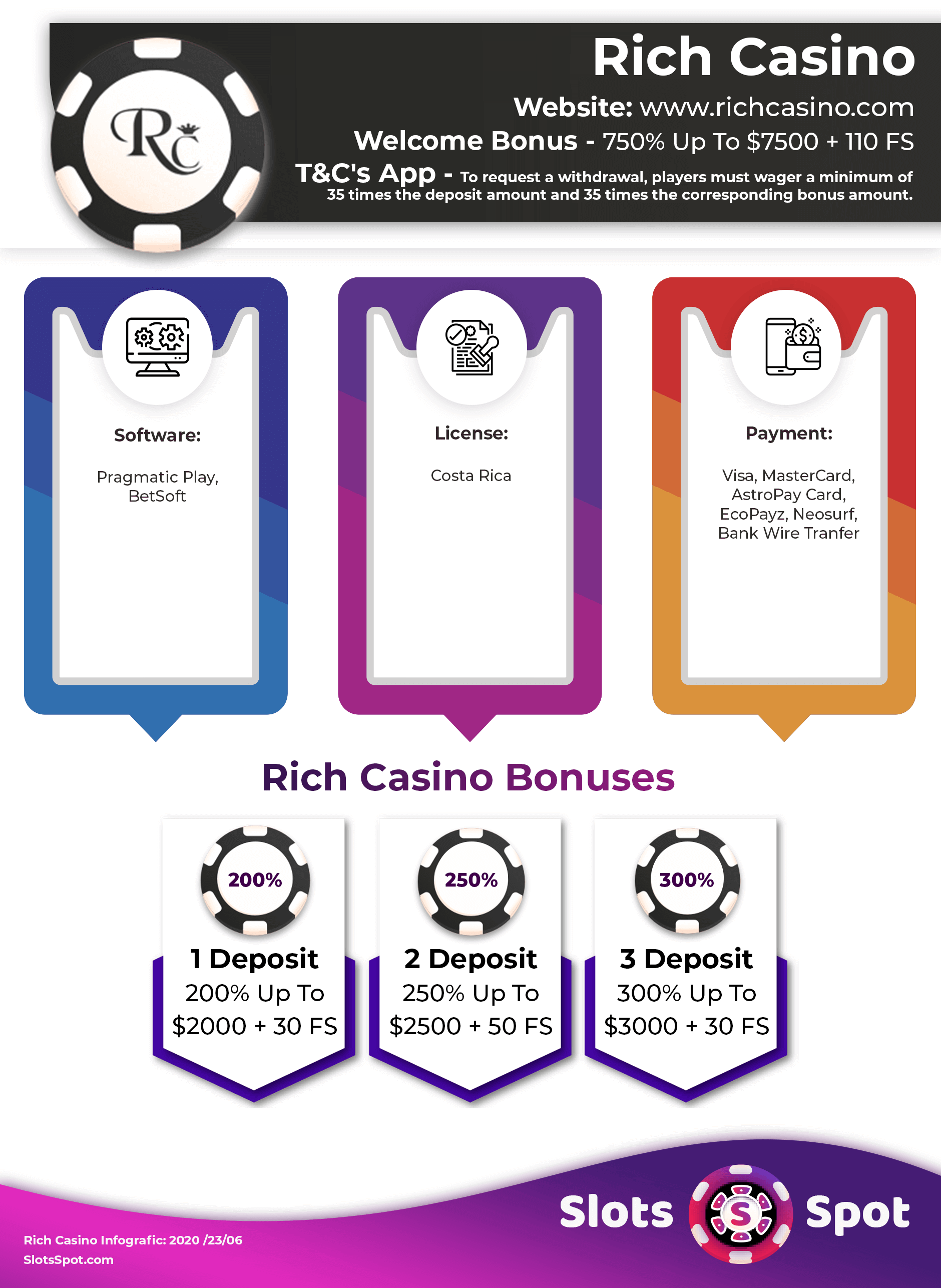 Rich Casino Bonus Infographics