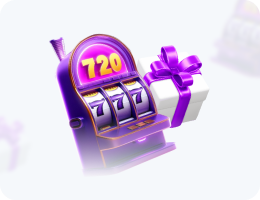 Image of a gift and a slot machine