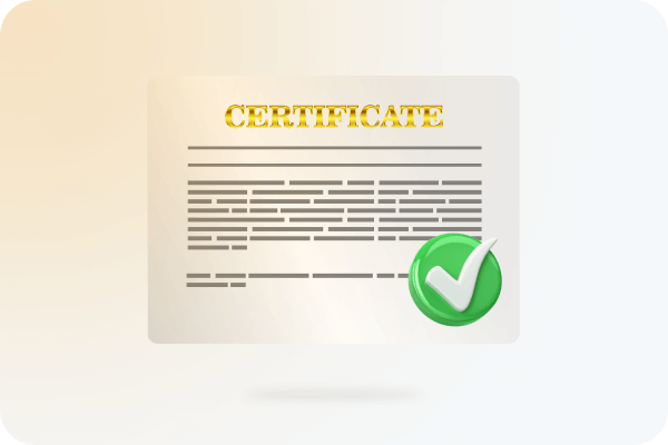 Online casino quality certificate