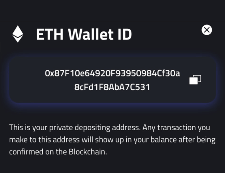 Complete the transaction at mBit casino on smartphone