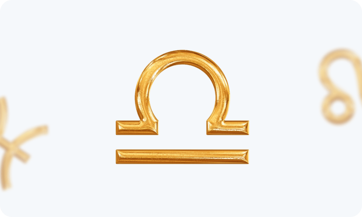 Astrological symbol of the Libra zodiac sign