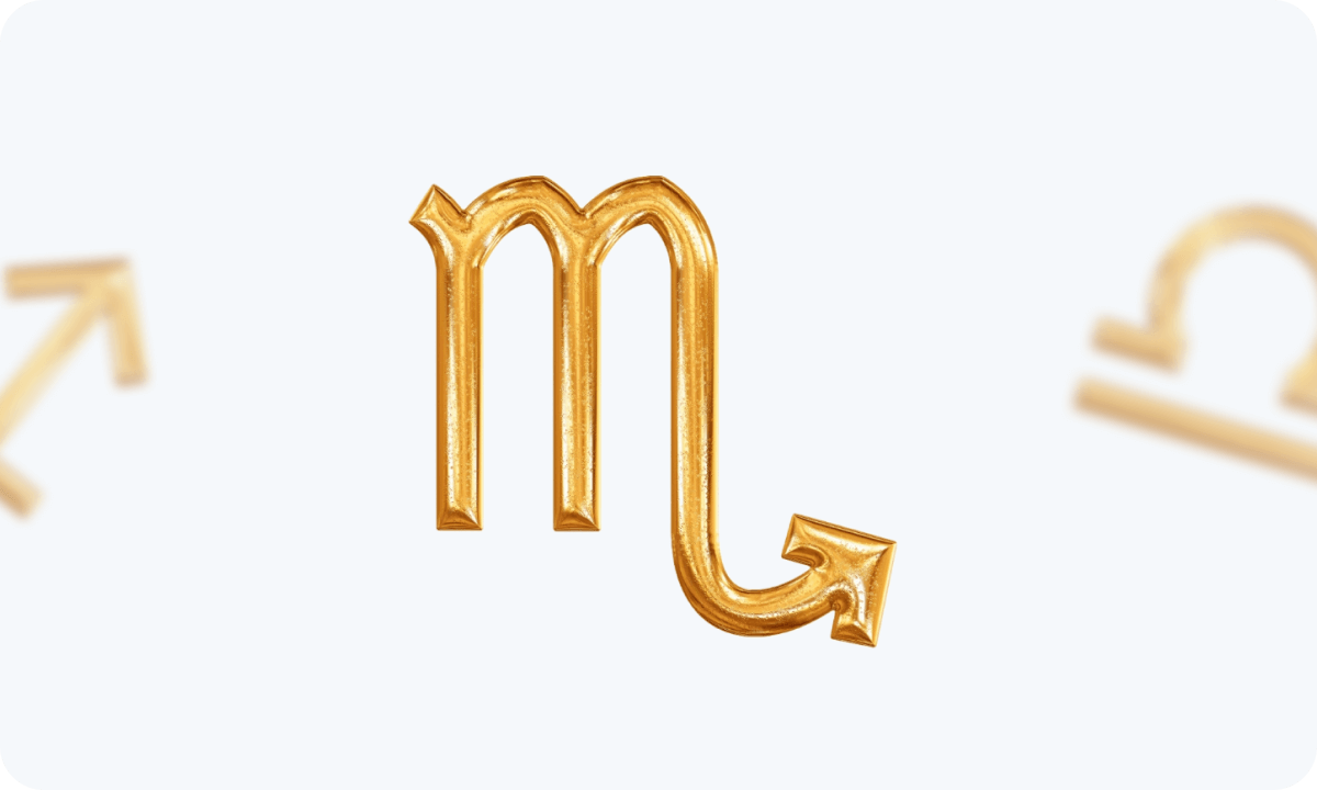 Astrological symbol of the Scorpio zodiac sign