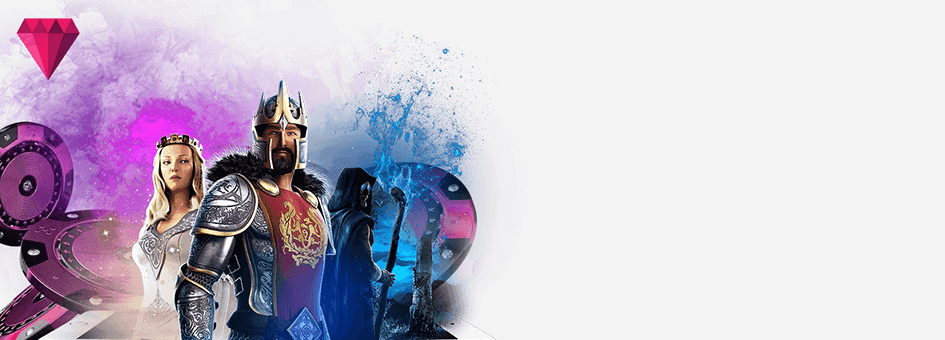 Slots characters in Ruby Fortune Casino promotional image 