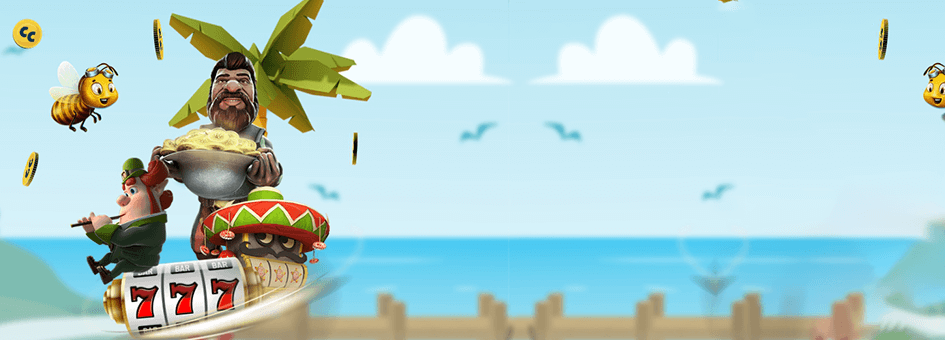 Slots characters in CazePlay casino promo image