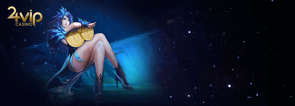 Promo image of 24VIP Casino, licensed by Curaçao eGaming