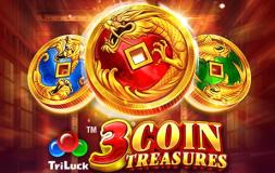 3 Coin Treasures slot logo