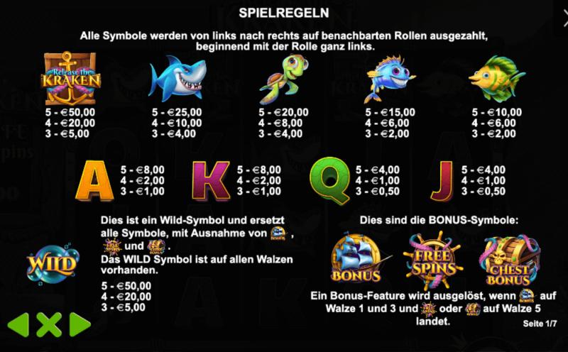 Release the Kraken Symbols