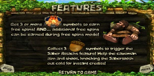 2 Million B.C Slot Machine Free Spins Bonus Screen