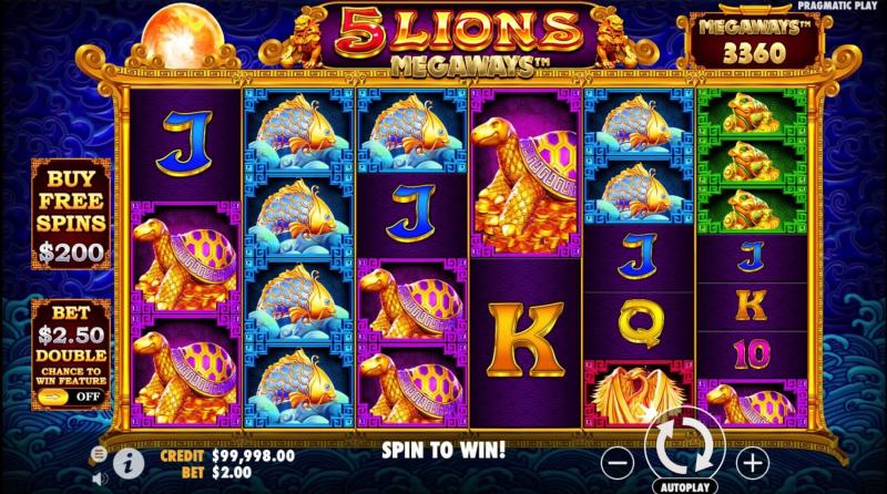 5 Lions Megaways slot