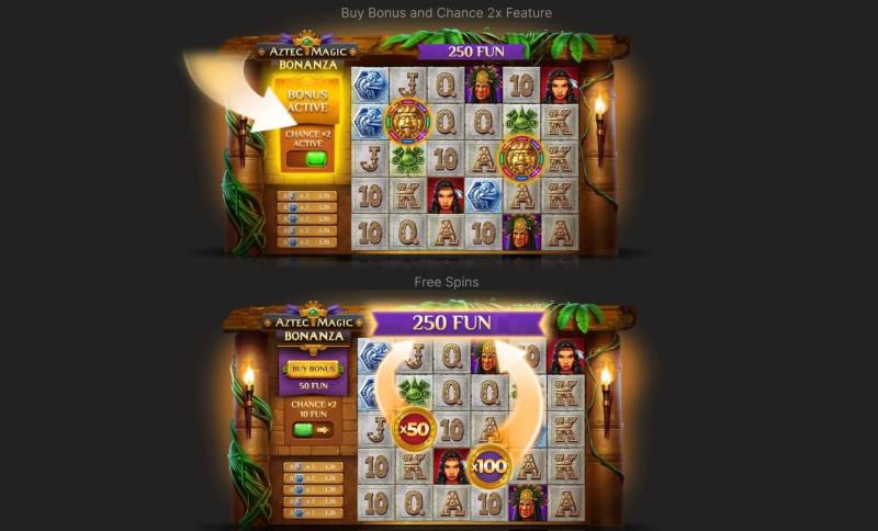 Aztec Magic Bonanza Bonuses