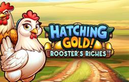 Hatching Gold! Rooster’s Riches slot logo