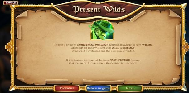 A Christmas Carol Slot Machine Wild Symbol Screen