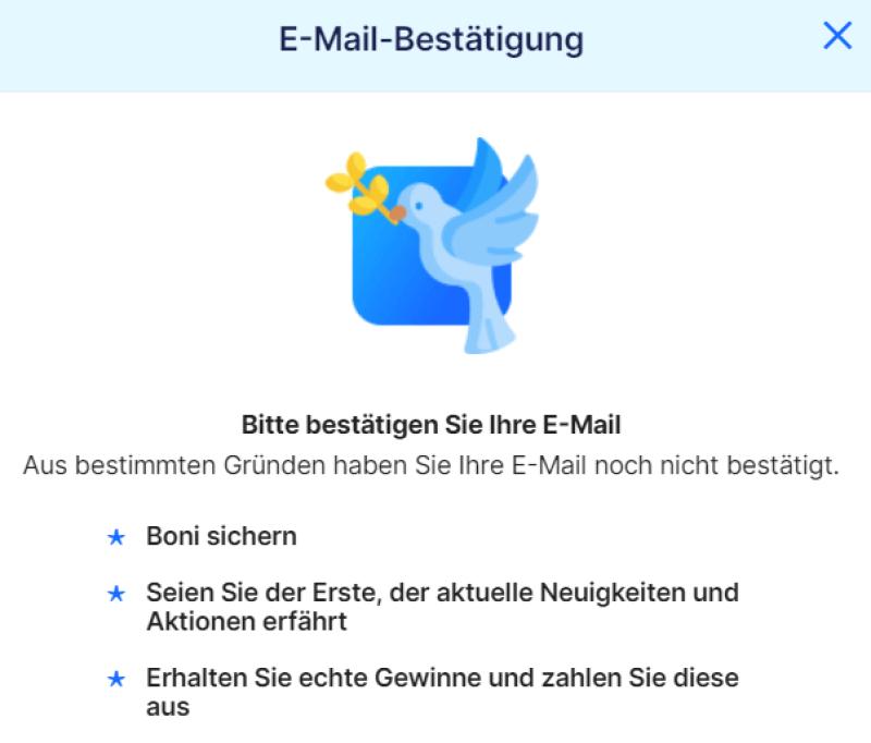 Registrierung im Ice Casino 2