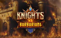Knights vs Barbarians slot logo