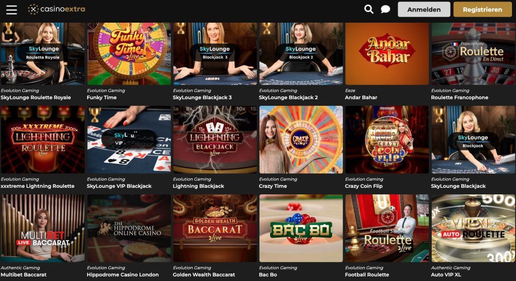 Casino Extra Live Casino