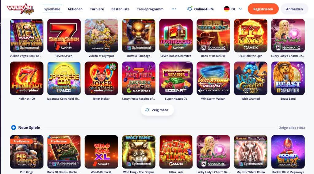 Vulkan Vegas Casino Spiele Vulkan Vegas Casino Spiele