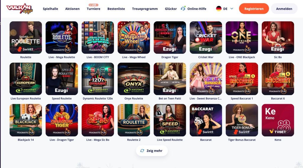 Vulkan Vegas Live Casino Vulkan Vegas Live Casino