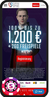 Captain Spins Casino Mobil