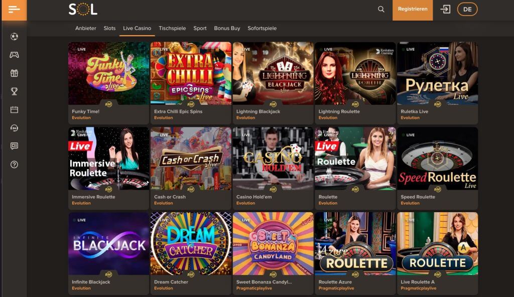 Sol Live Casino