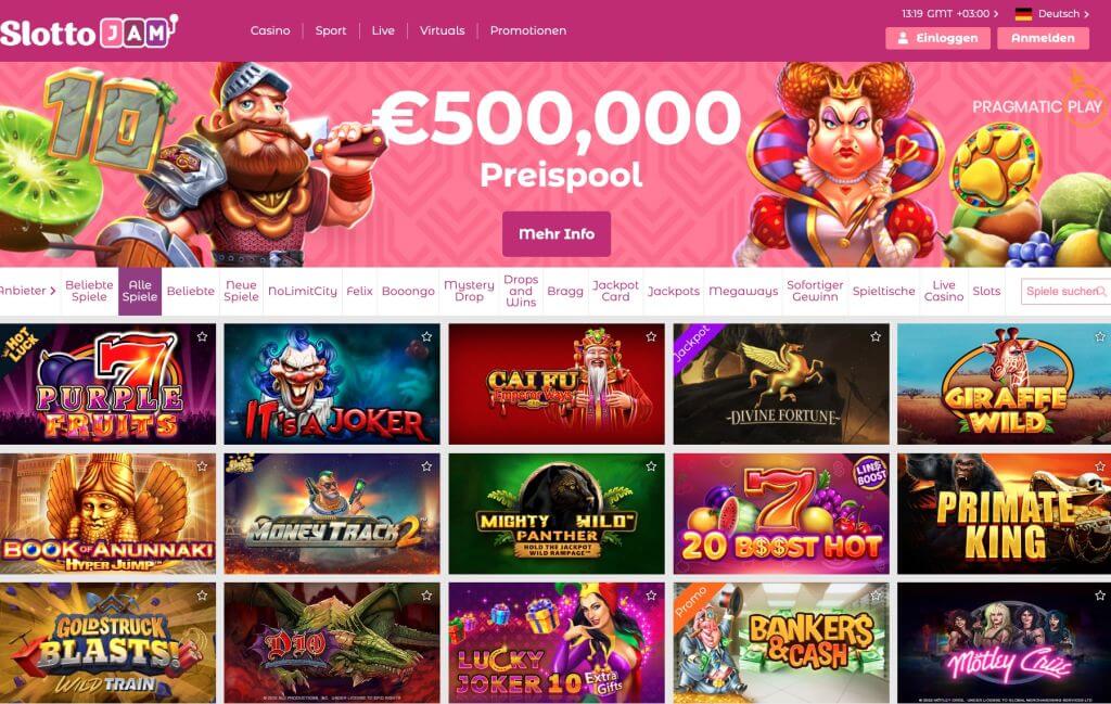 SlottoJam Casino Spiele