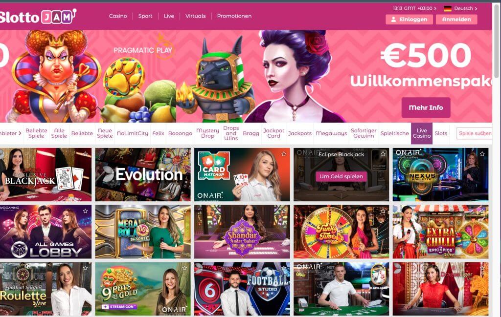 SlottoJam Live Casino