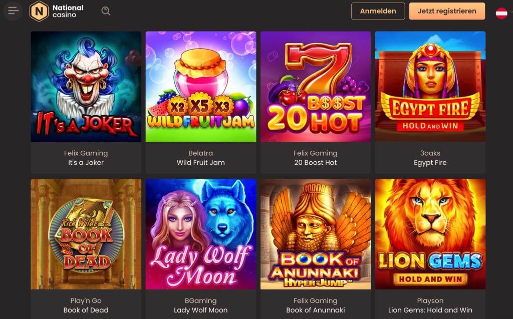 National Casino Spiele