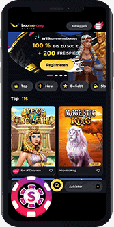 Boomerang Casino mobil