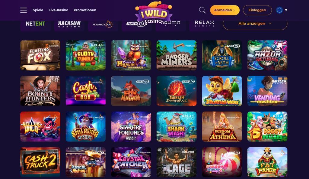 IWildCasino Spiele