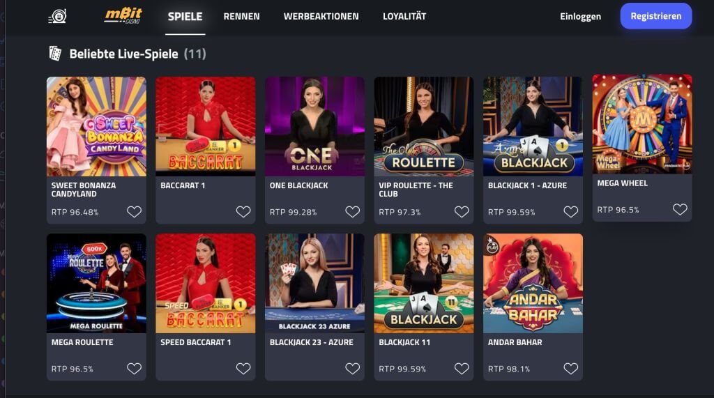 mBit Live Casino